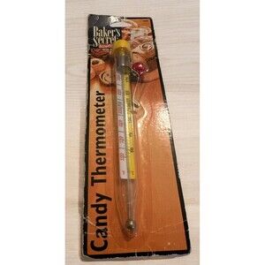 Vintage Baker’s Secret & Deep Frying Candy Jelly Thermometer Clip Instrument ‘99